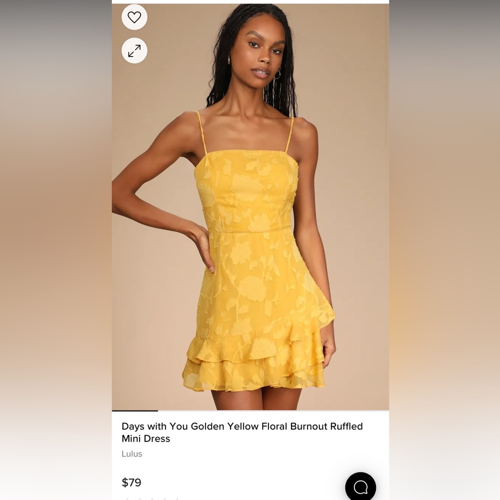 Yellow Lulu’s Mini Dress